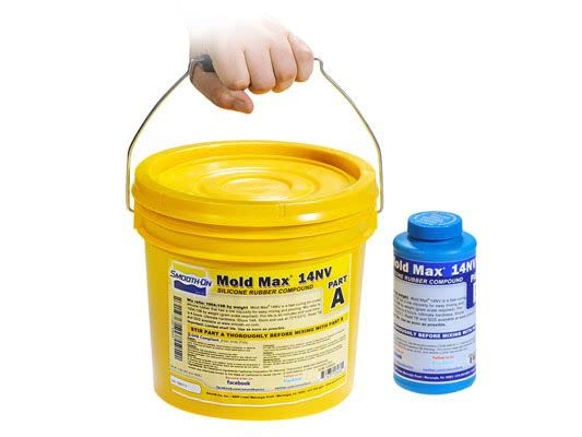 Mold Max 14NV Low Viscosity Tin Cure Silicone Rubber Compound - 1 Gallon Kit for Mold Making, Prototyping & DIY Crafts (Ideal for Detailed Castings and Art Projects)