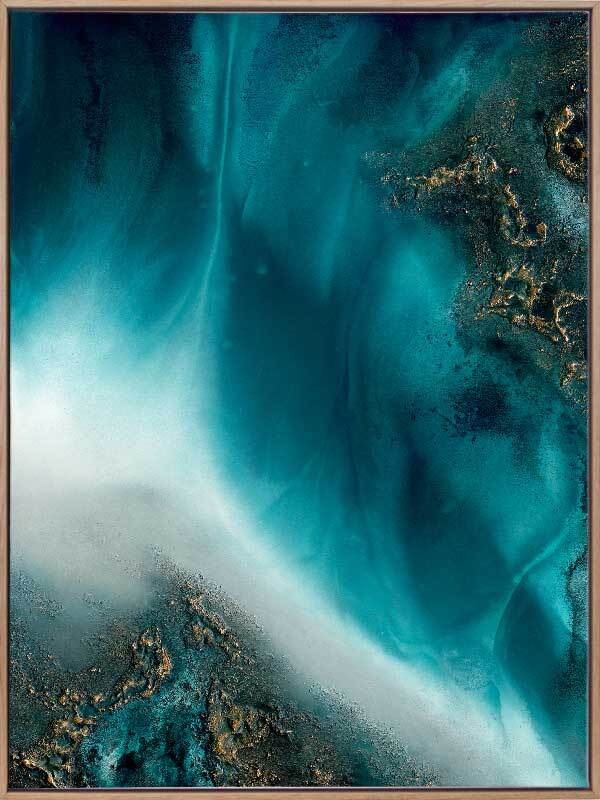 Coastal Flow Canvas Art Print - Beach & Ocean Wall Decor for Living Room, Bedroom - Perfect for Home & Office