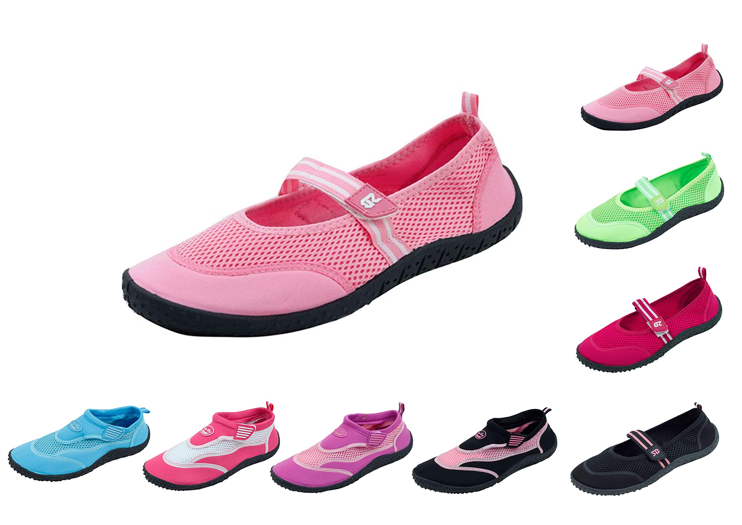 Sunville Women's Quick-Dry Slip-On Water Shoes for Beach, Pool, Yoga & Travel - Lightweight Aqua Shoes with Non-Slip Sole