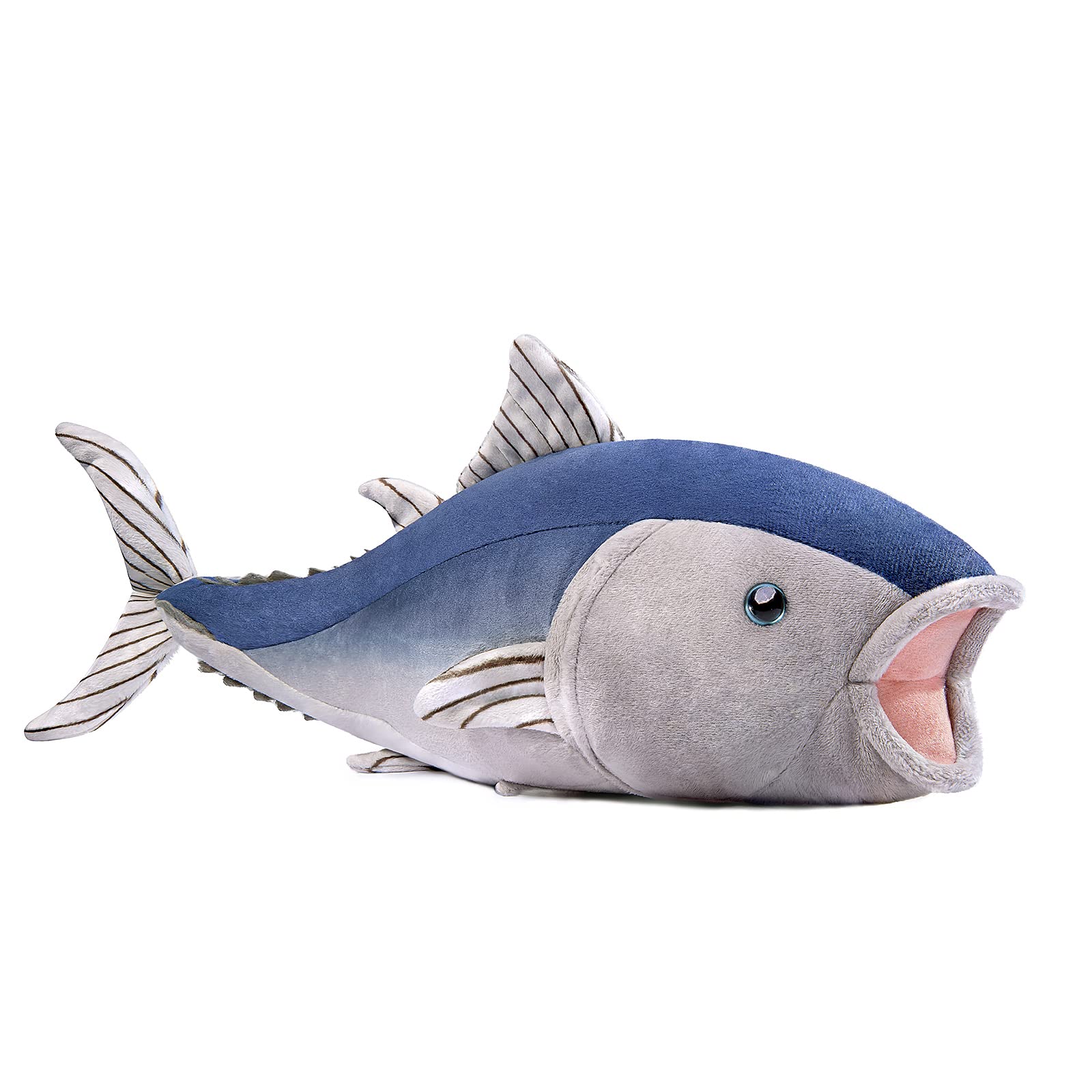 16inch Realistic Bluefin Tuna Stuffed Animal Plush Toy - Lifelike Ocean Fish Plushie, Ultra Soft Stuffed Doll for Kids, Perfect Gift for Children & Marine Life Enthusiasts | Great for Bedtime Cuddles, Ocean-Themed Decor, and Educational Play