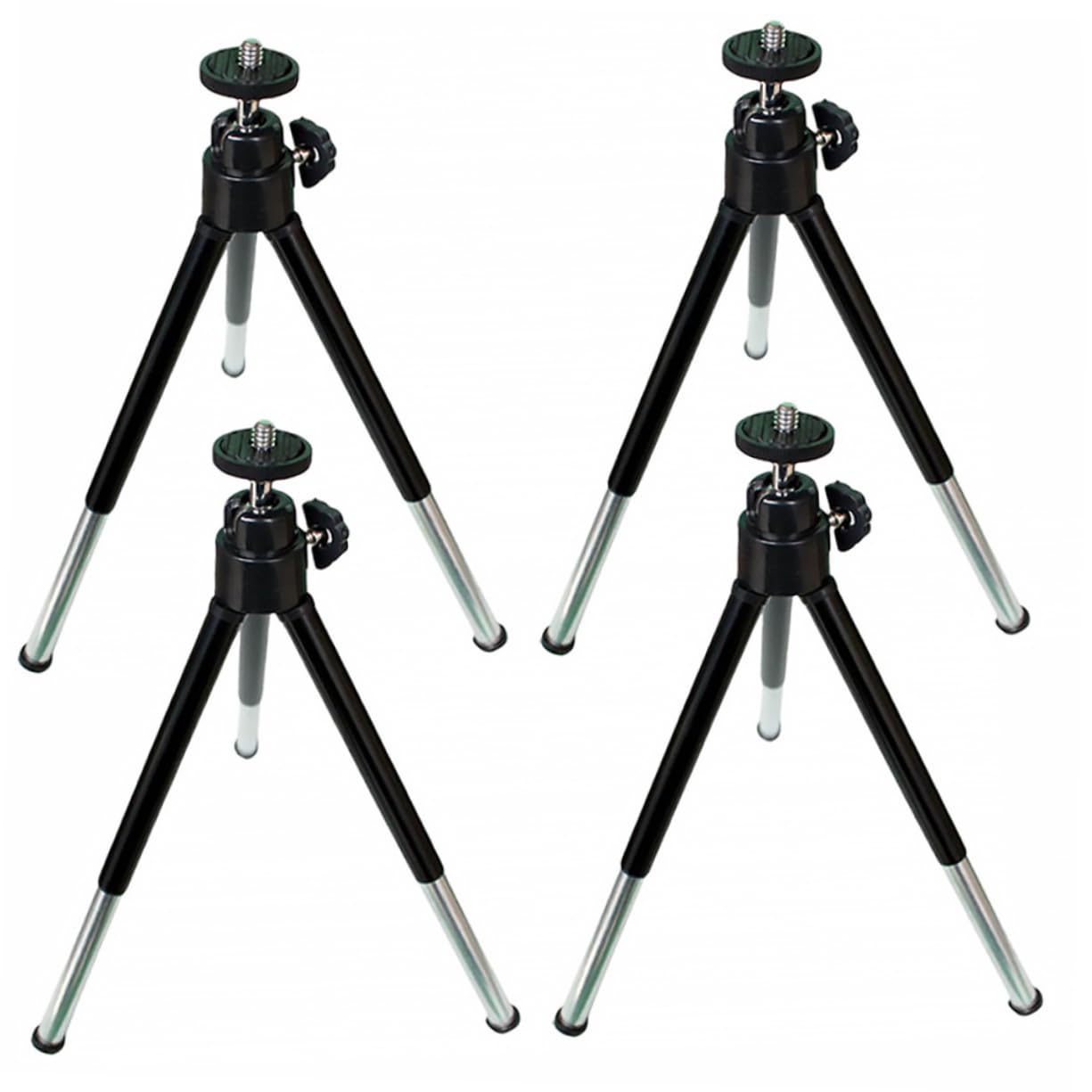 Jojofuny 8-Piece Adjustable Phone Stand Tripod Kit - 3-Position Telescopic Phone Holder for Desk, Photography & Video - Perfect for Streaming, Vlogging, and Hands-Free Viewing