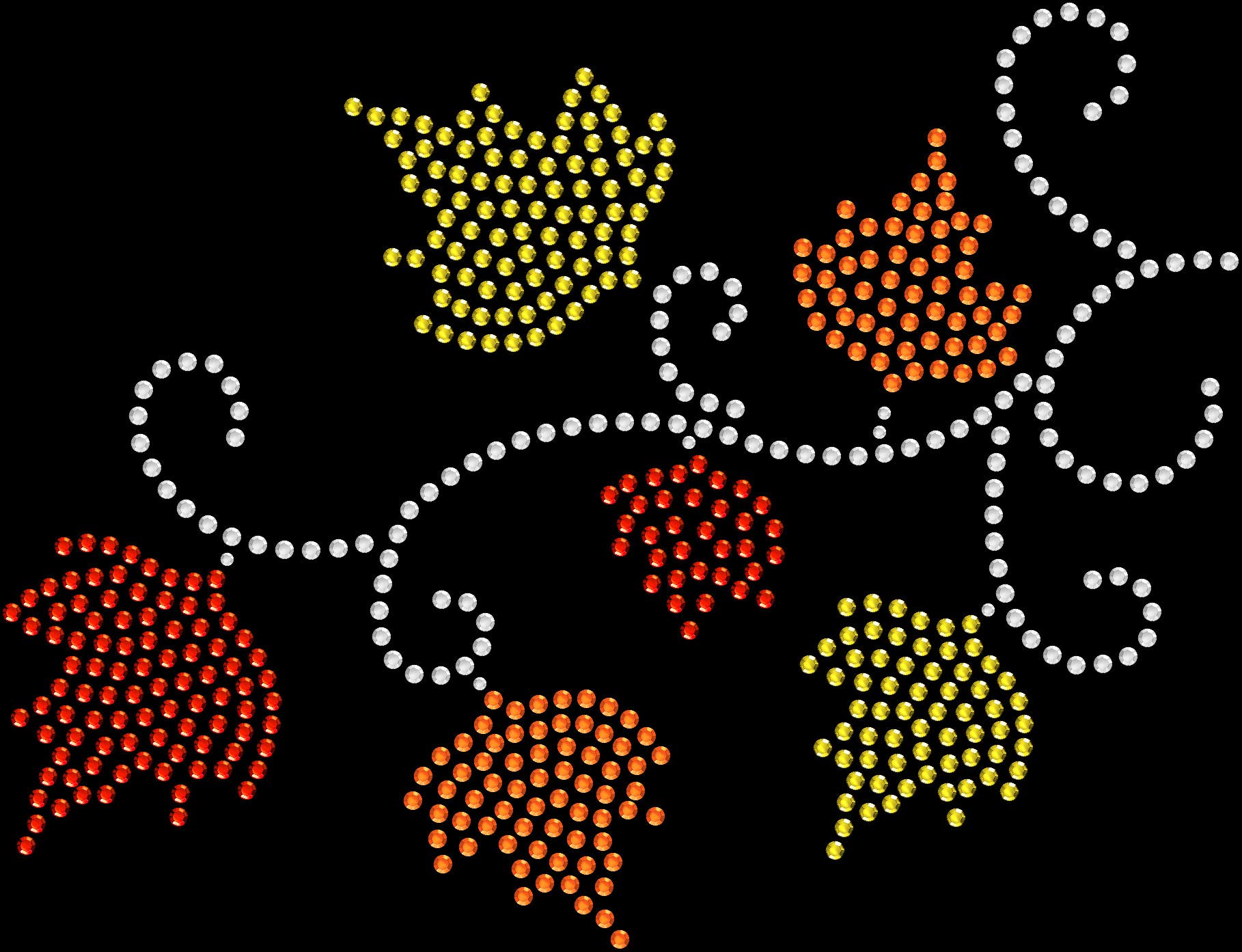 DIY Rhinestone Bling Sparkle Iron-On Transfers for Fall & Thanksgiving - Perfect for T-Shirts, Tote Bags, and Seasonal Home Decor