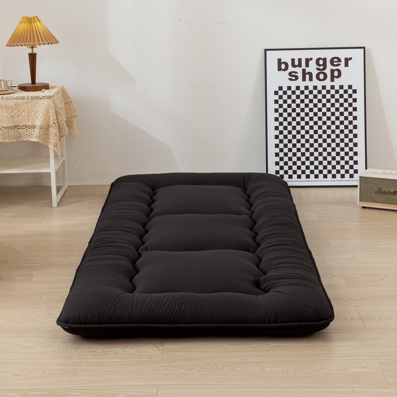 MAXYOYO Japanese Style Futon Mattress - Foldable Floor Mattress, Tatami Mat for Bedroom, Living Room & Guest Room | Comfortable Sleeping & Lounging