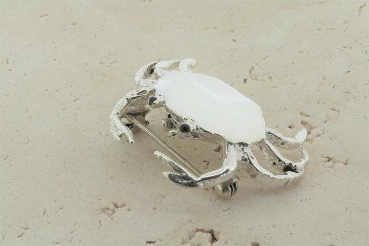 Elegant Sterling Silver Crab Brooch - Perfect for Women's Fashion Accessories, Gift Giving & Special Occasions