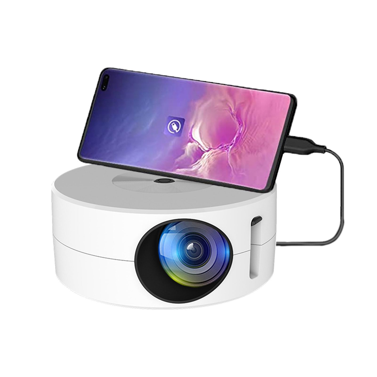 Mini Projector - Full HD 1080P Portable Outdoor Projector for Home Theater, Movies & Gaming | Compatible with Android, iOS, Tablets & TV Stick | Perfect for Backyard Movie Nights, Camping & Kids Birthday Parties