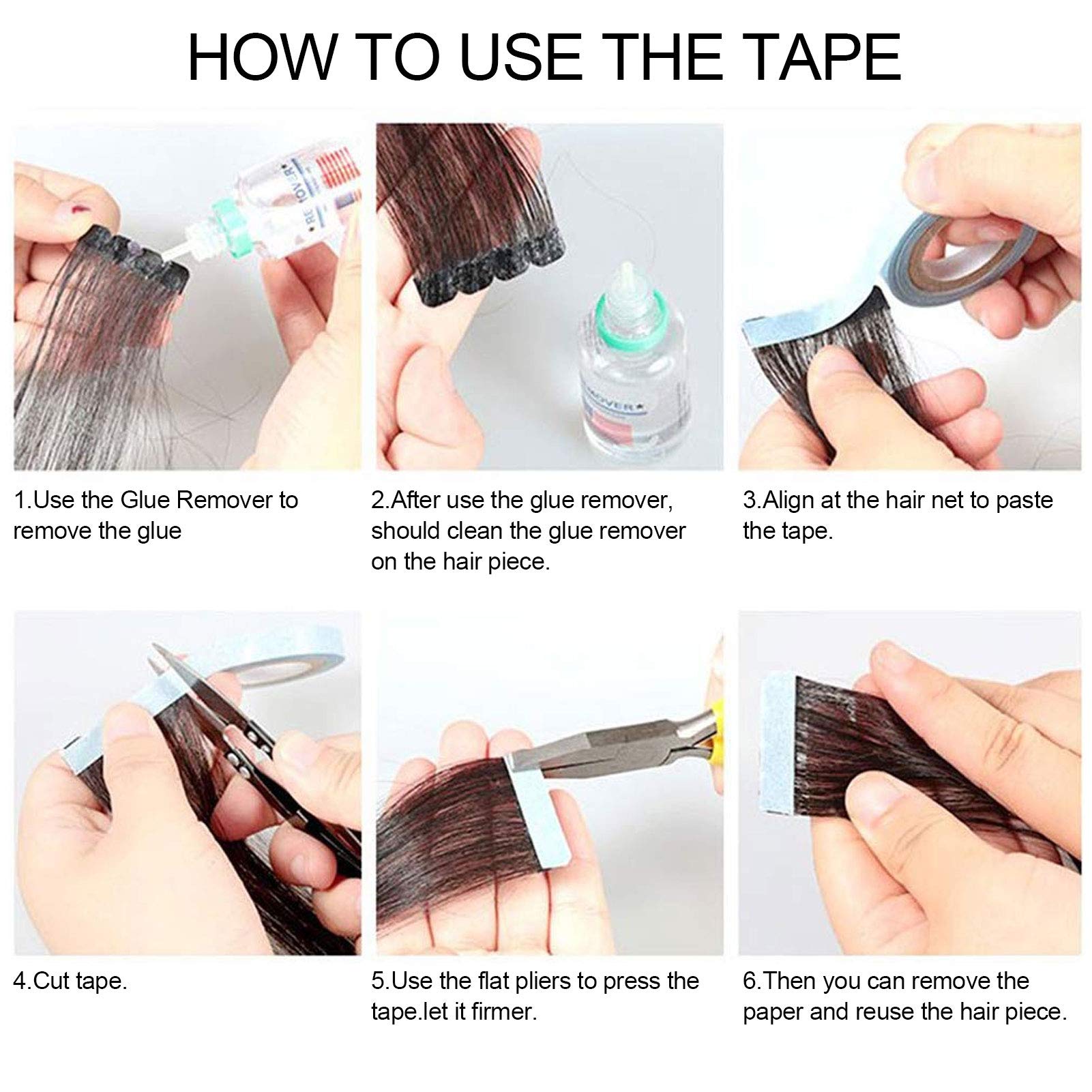 Premium Double Sided Hair Extension Adhesive Tape - Strong Hold for Extensions, Weaves & Wigs | Salon Professional & Home Use | Waterproof & Skin-Friendly for Daily Styling