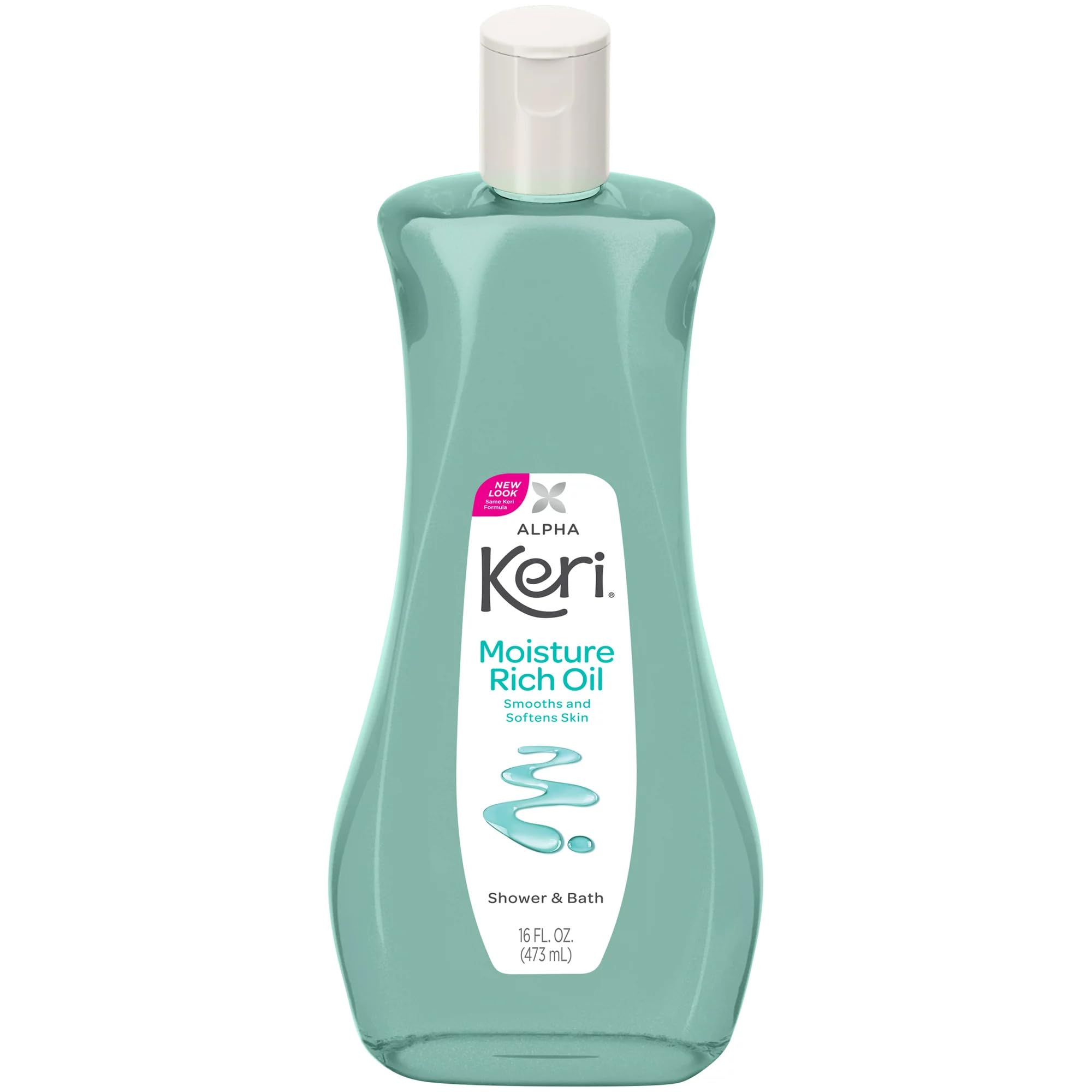 Alpha Keri Shower & Bath Moisture Rich Oil - 16 oz (Pack of 11) | Hydrating Body Oil for Dry Skin | Perfect for Post-Shower Moisturizing & Relaxing Bath Time