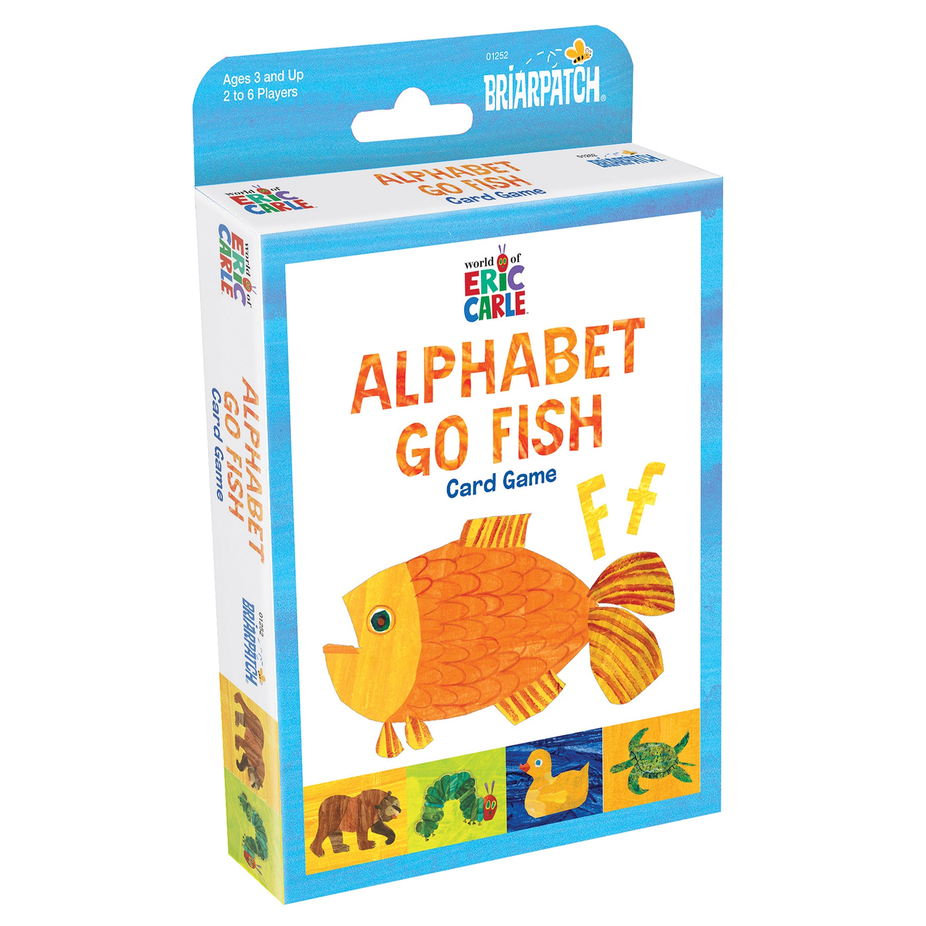 Briarpatch Eric Carle Alphabet Go Fish Card Game - Educational ABC Learning Toy for Kids Ages 3+ - Pack of 3 - Perfect for Preschool Classroom, Family Game Night & Travel Activities