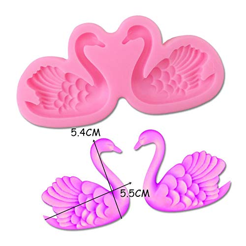 1PC Cute 3D Beautiful Swan Silicone Mold for DIY Baking - Perfect for Pudding, Chocolate, Candy, Ice Cream, Jelly Shots, Soap & Fondant Decorations - Ideal for Cupcakes, Cakes, Desserts & Handmade Crafts