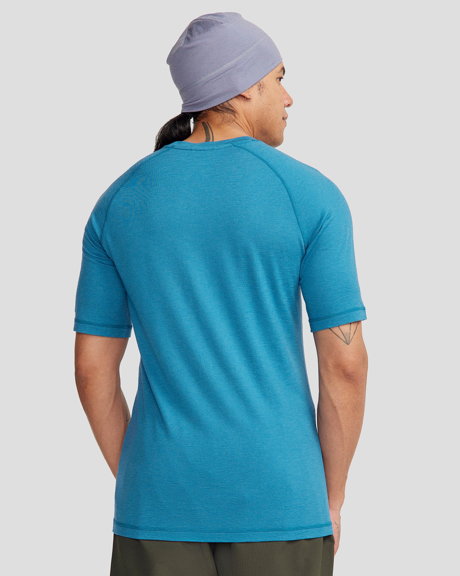 Men's K Merino 125 Baselayer T-Shirt - Dark Eddy | Ultra Soft Merino Wool Thermal Shirt for Hiking, Skiing & Outdoor Activities