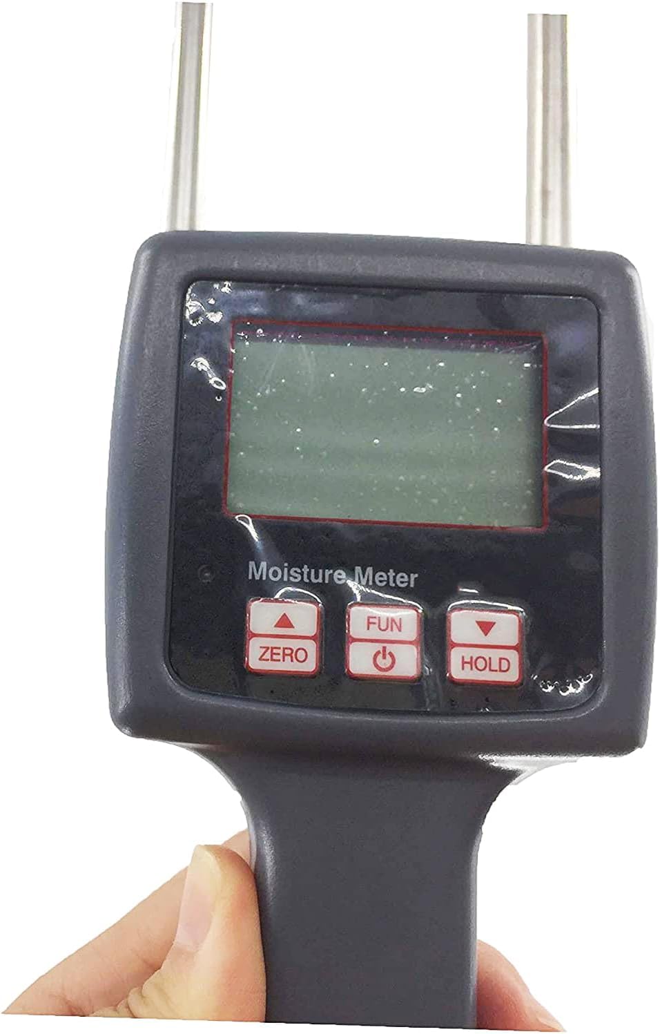 Digital Cotton Moisture Meter with LCD Display - 5% to 40% Measuring Range for Textile, Fabric & Cotton Testing - Perfect for Farmers, Textile Manufacturers & Quality Control