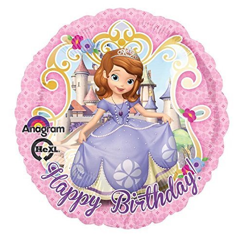 Disney Sofia the First Happy Birthday Party Balloons Decorations - Polka Dot Theme Balloons for Kids Birthday Party Supplies & Decor