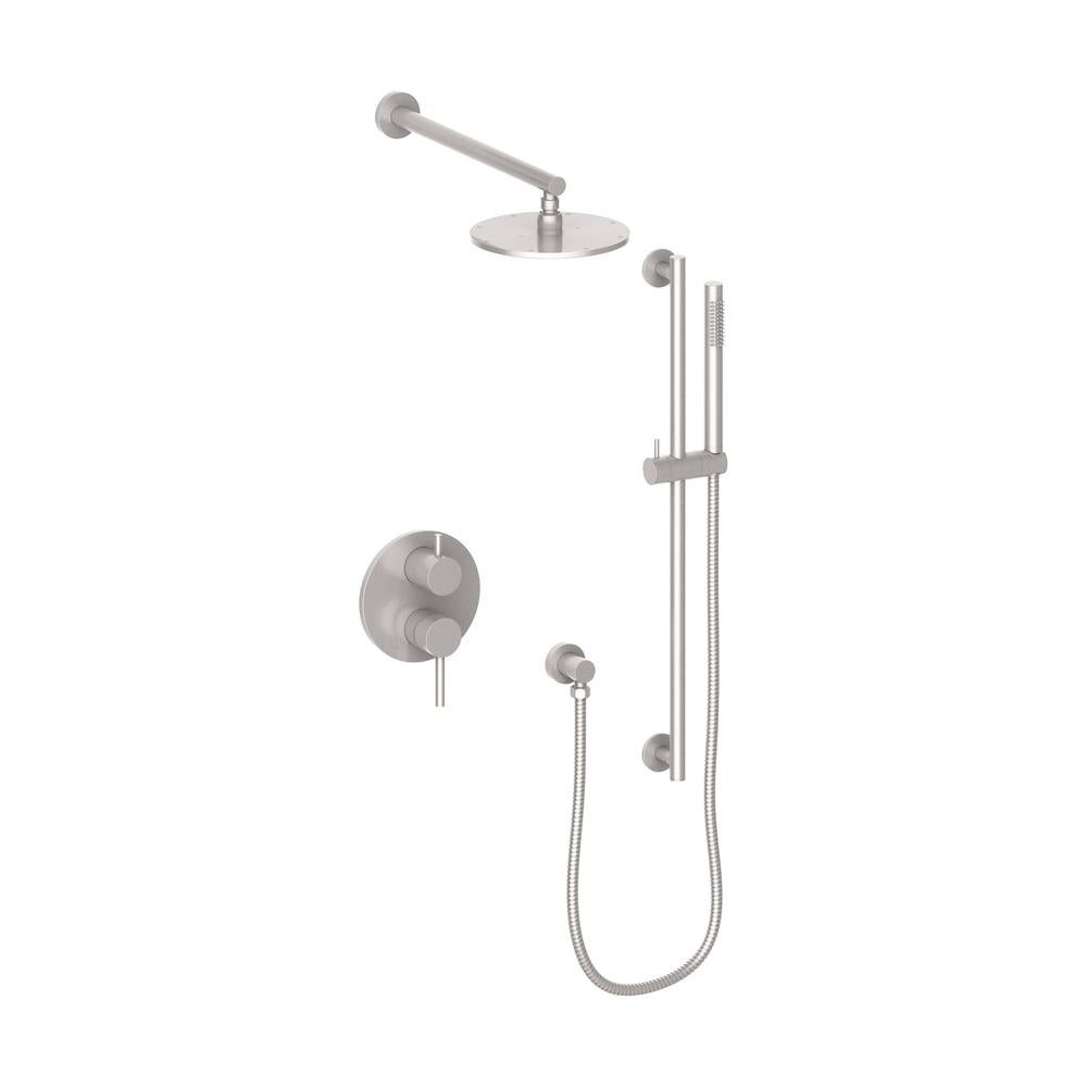 ZLINE El Dorado Rainfall Shower System in Brushed Nickel - Luxury Bathroom Fixture with Adjustable Showerhead for Spa-Like Experience (Perfect for Master Bathrooms & Home Renovations)
