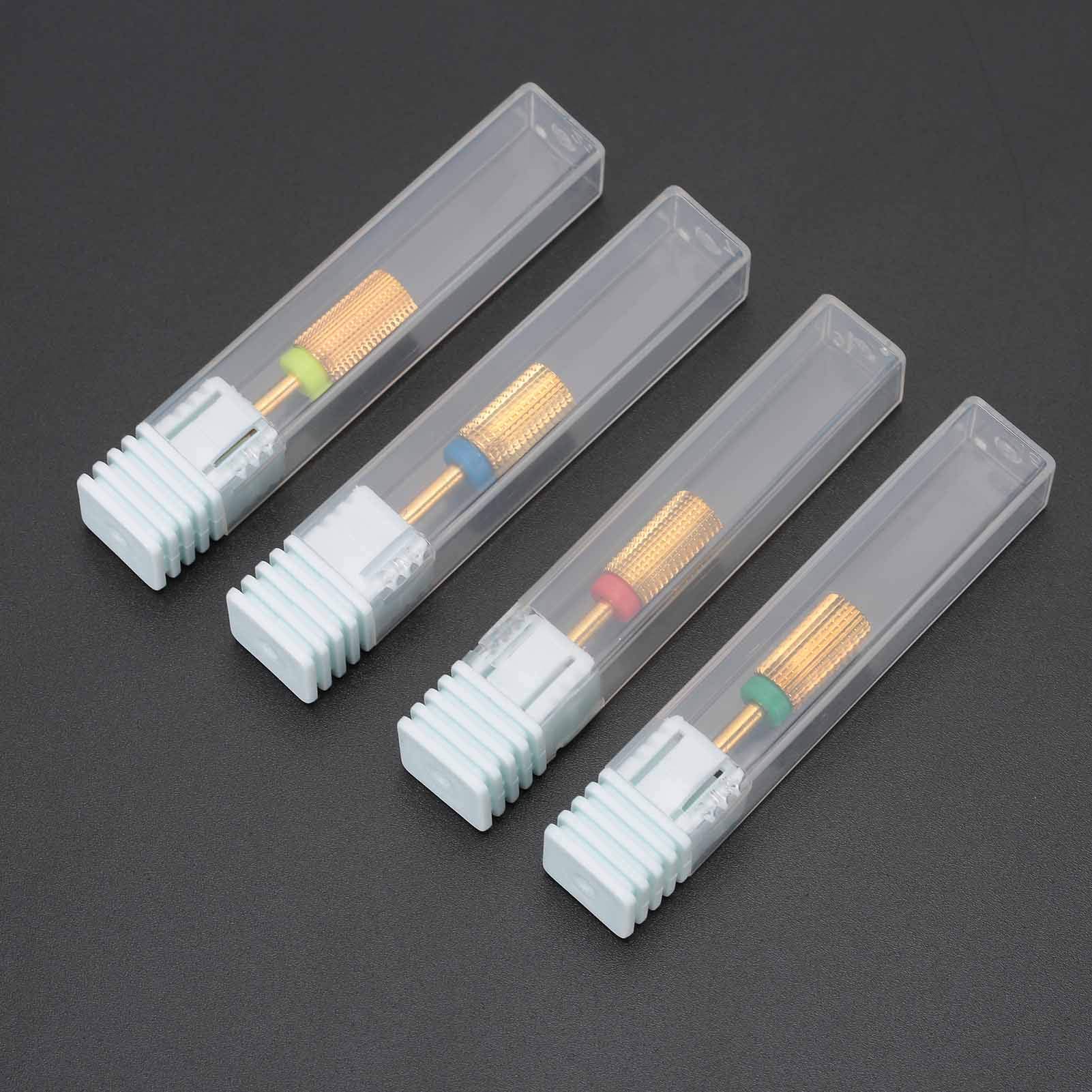 2-Piece Nail Drill Bit Set - 2.35mm Shank Professional Manicure Tools for Filing, Grinding & Carving - Perfect for Salon & Home Nail Art Designs