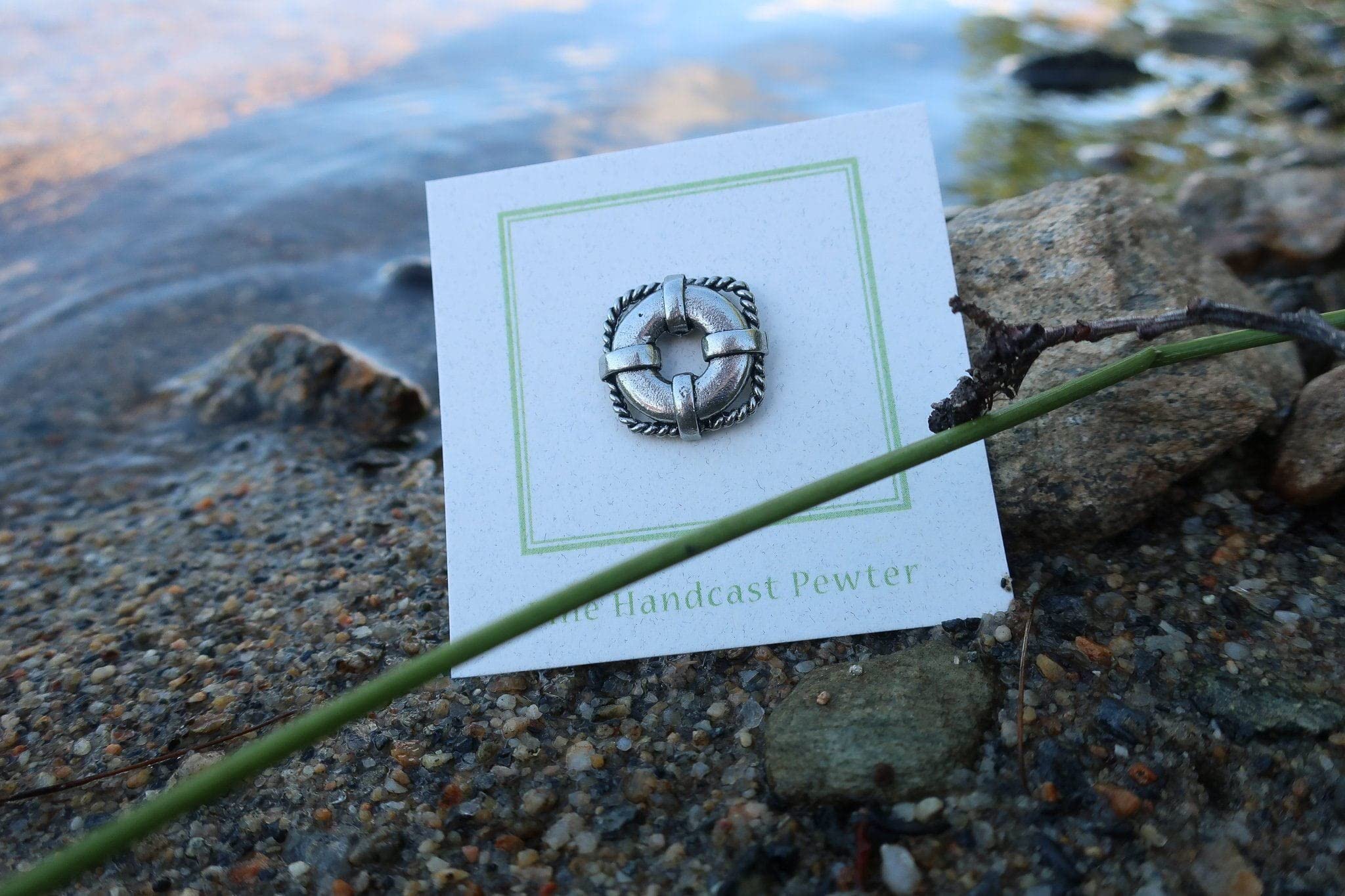 Jim Clift Design Life Preserver Lapel Pin - Stylish Safety-Themed Accessory for Jackets, Suits & Backpacks | Perfect for Nautical Events, Boat Parties & Marine Enthusiasts