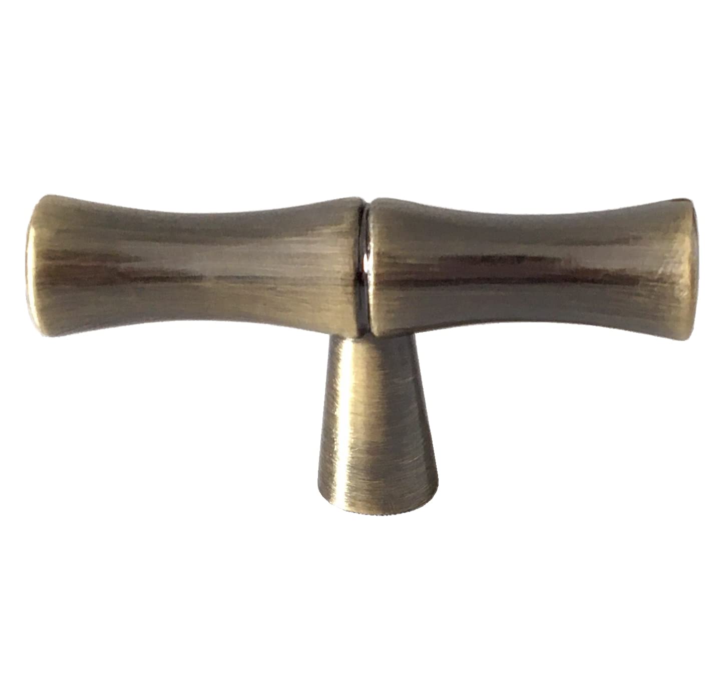 Brushed Bronze Bamboo Drawer Pulls - Cabinet Handles for Kitchen & Dresser