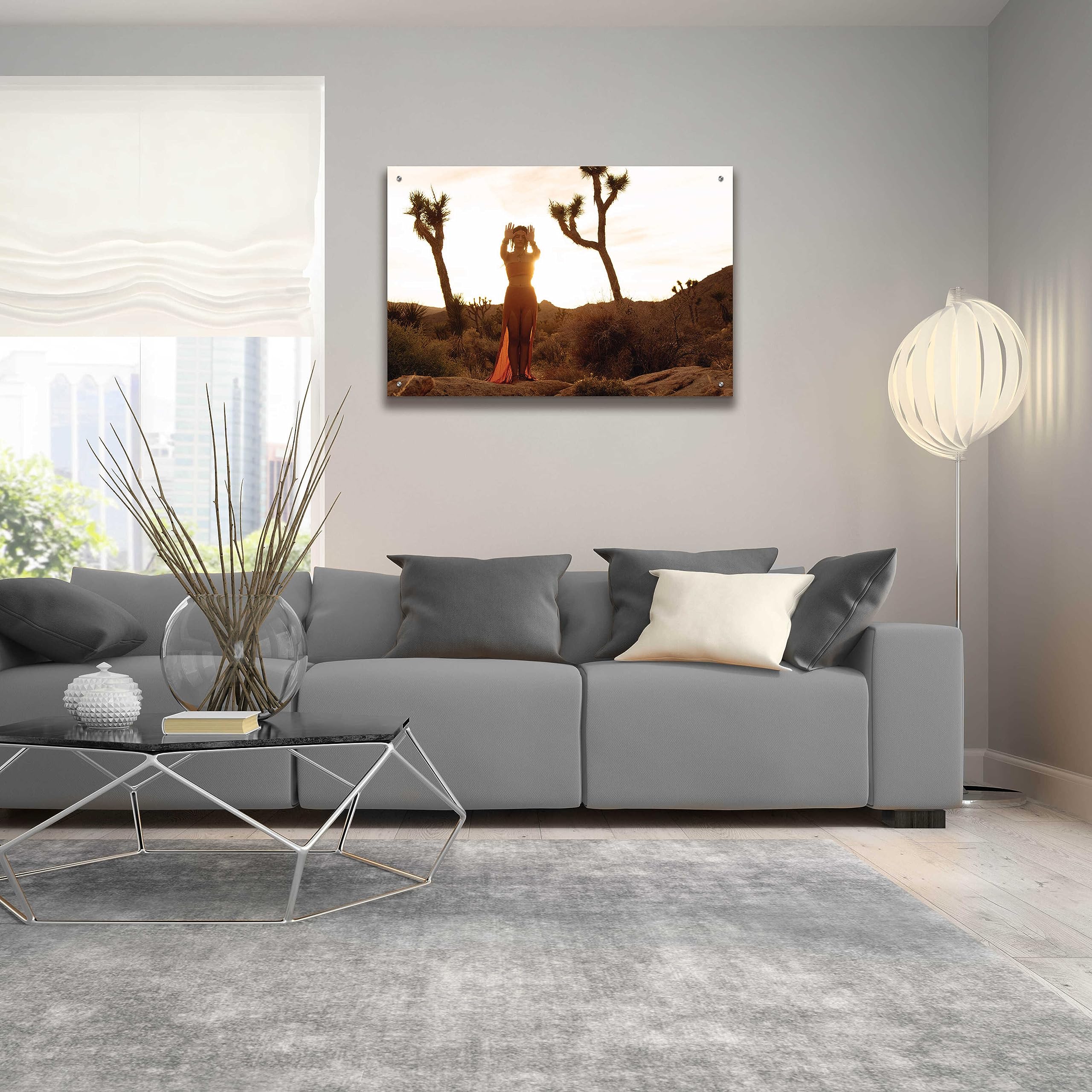 Epic Art 'Desert Priestess' by Elena Ray - 36x24 Inch Acrylic Glass Wall Painting - Modern Home & Office Decor - Perfect for Living Room, Bedroom, or Gallery Display