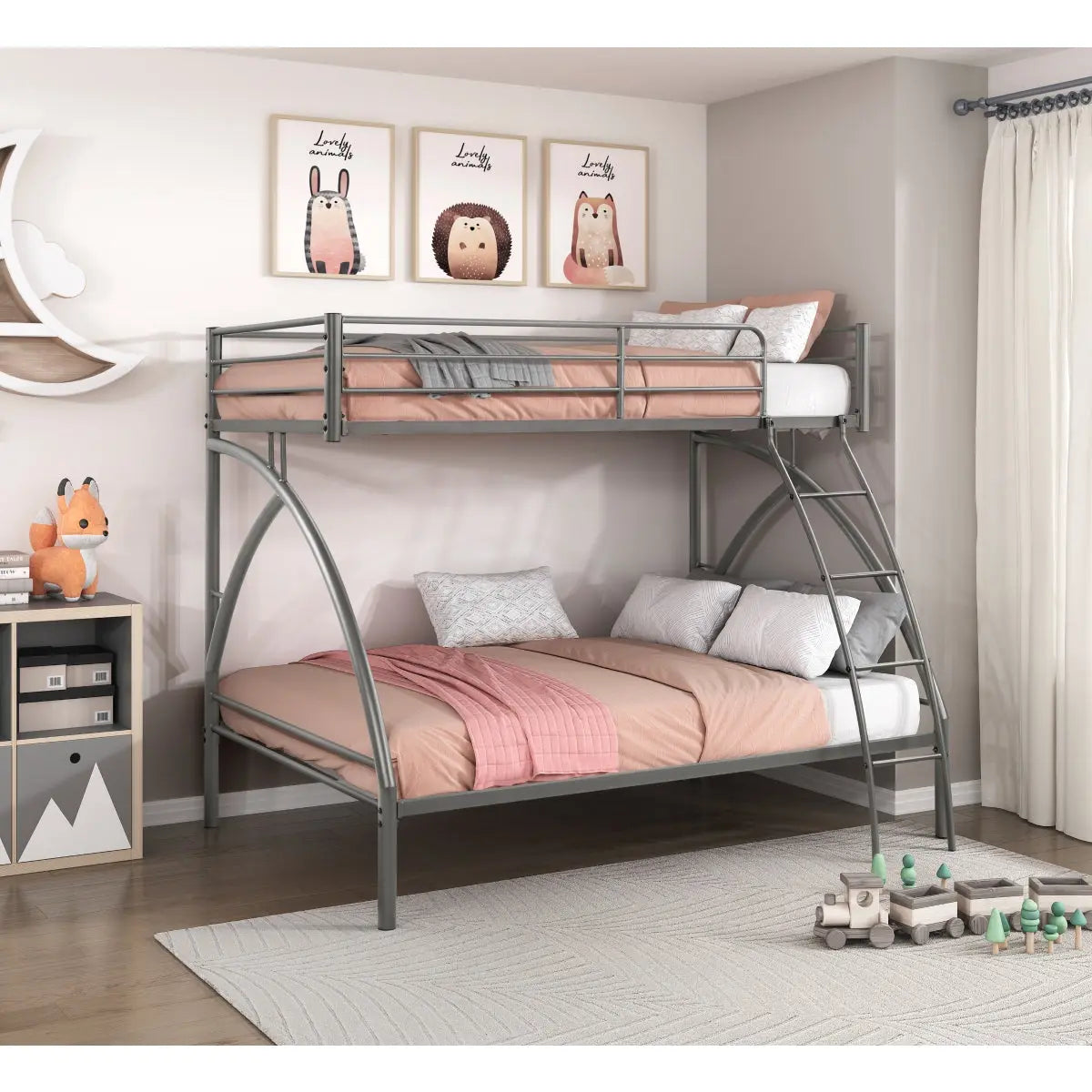 Bailey Twin Over Twin Bunk Bed B2020 - Space-Saving Kids Bunk Bed for Small Rooms, Bedrooms & Shared Spaces