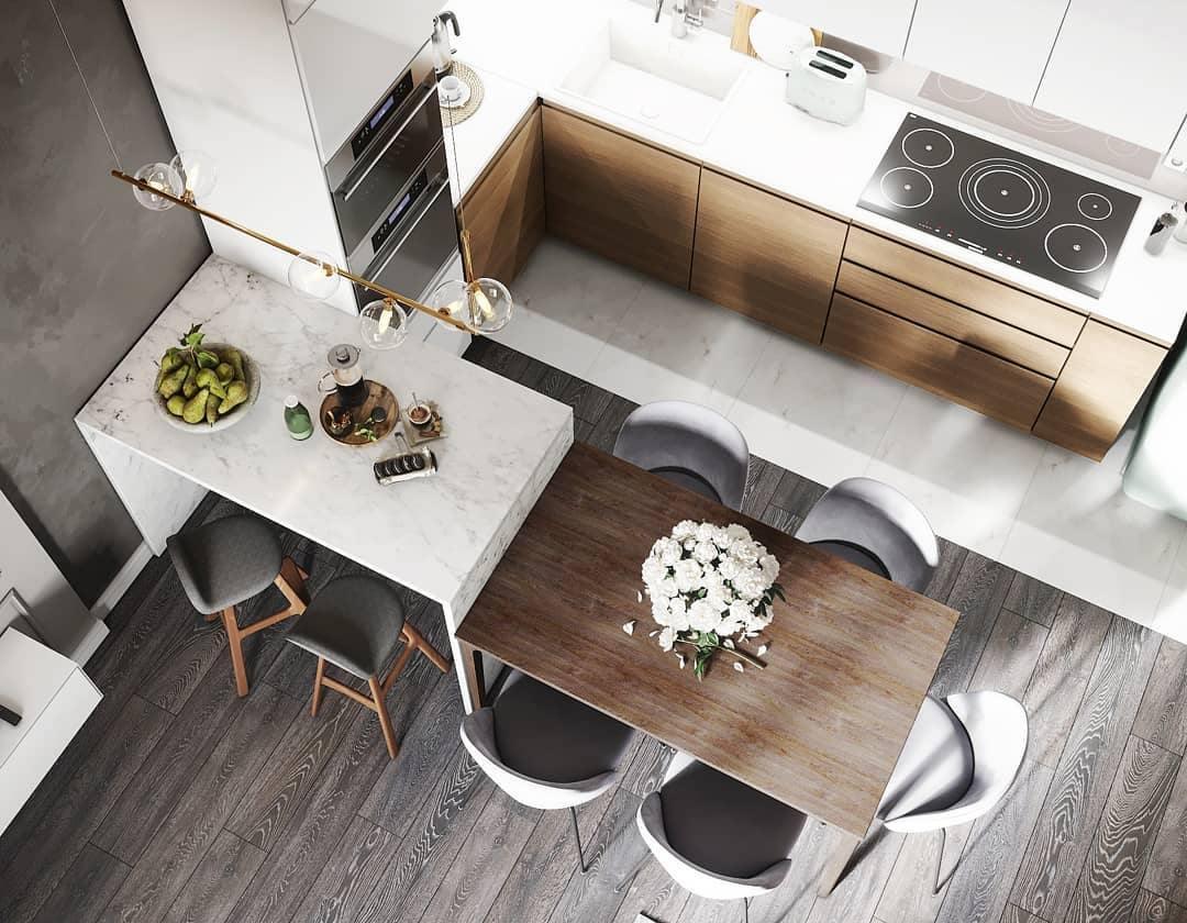 Modern Air 73 Glass Pendant Light - Elegant Hanging Chandelier for Kitchen Island, Dining Room & Bedroom Lighting - Energy Efficient LED Compatible