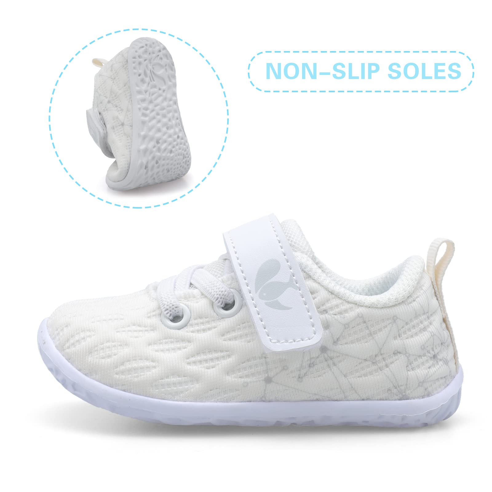 FEETCITY Baby Sneakers for Boys & Girls - First Walking Shoes for Infants, Non-Slip Toddler Shoes, Soft Crib Shoes for Newborns - Perfect for Indoor Play, Outdoor Walks & Special Occasions