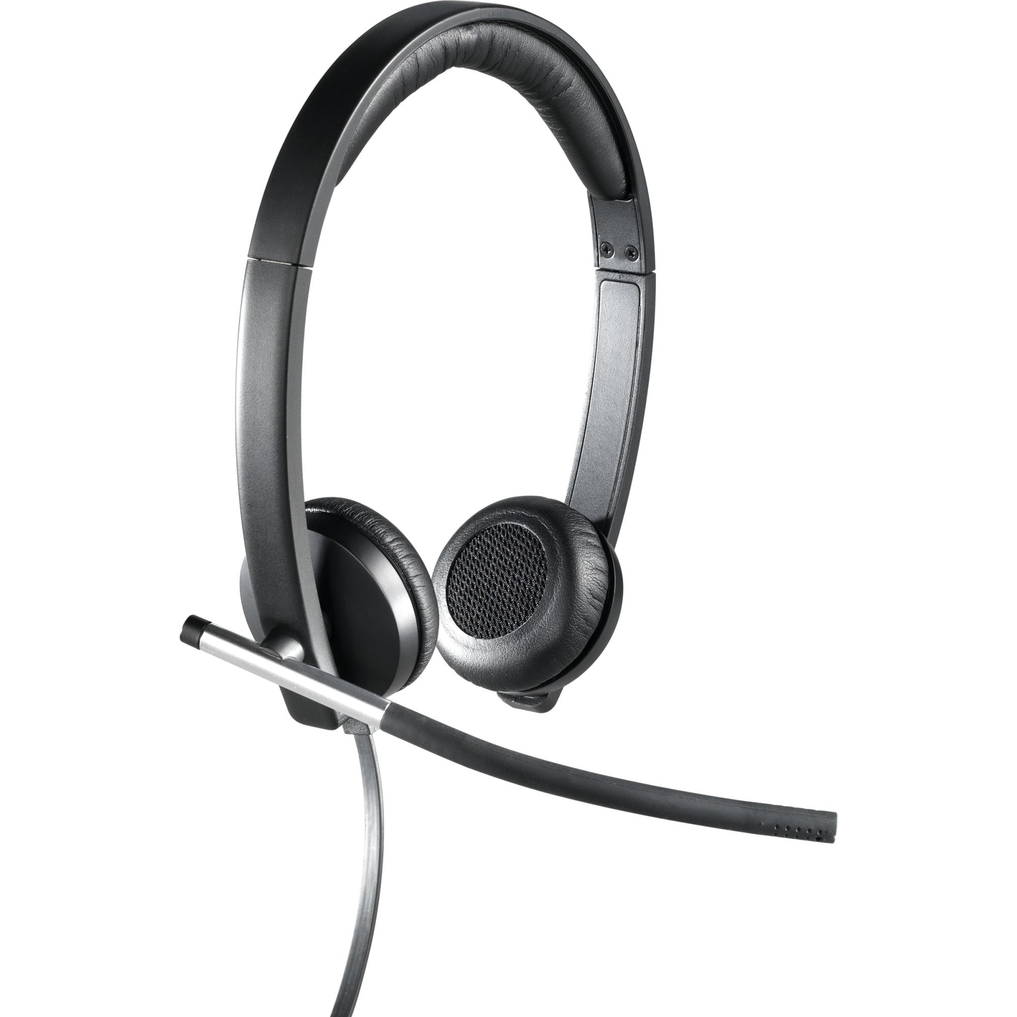 Logitech H650E Stereo USB Headset with Noise-Canceling Mic - Comfortable Over-Ear Design for Office, Gaming & Online Meetings (Model: 981-000519) - Perfect for Remote Work, Call Centers & Home Office Setup