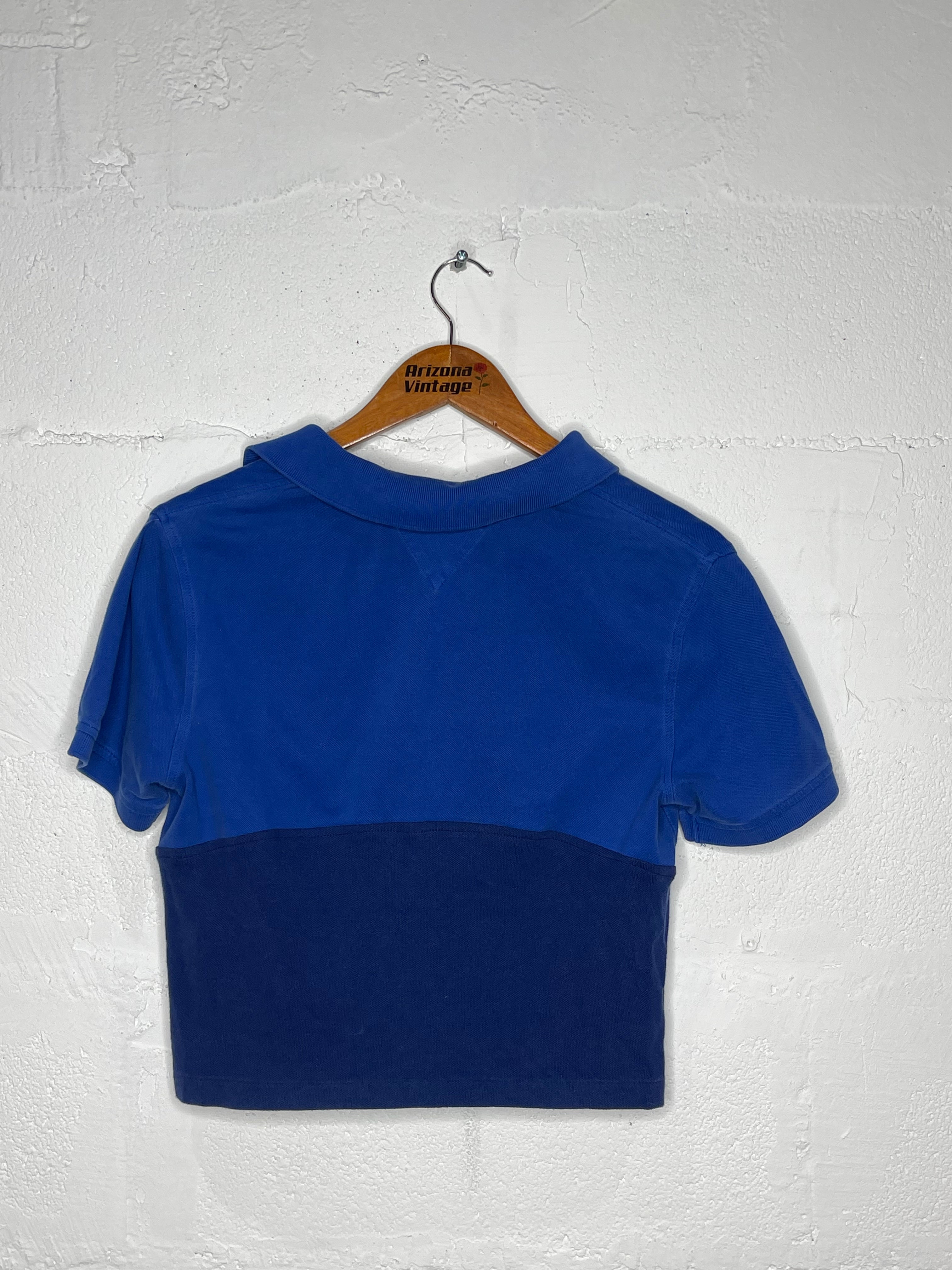 Tommy Hilfiger Women's Polo Crop Top - Short Sleeve Casual Shirt for Summer, Golf, Tennis & Everyday Wear