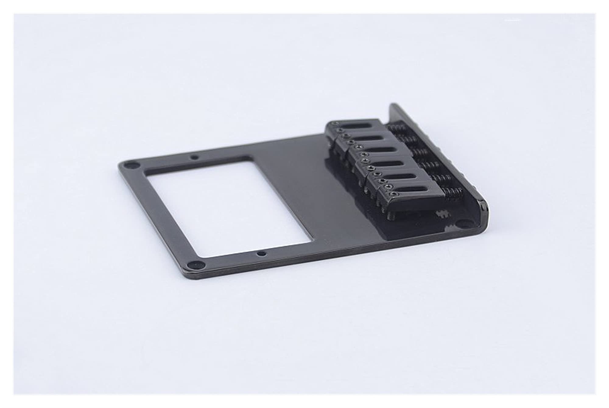 Electric Guitar Bridge Saddle Set - 1 Humbucker Pickup Fixed Bridge & Tailpiece in Black | Perfect for Guitar Repair, Replacement & DIY Upgrades