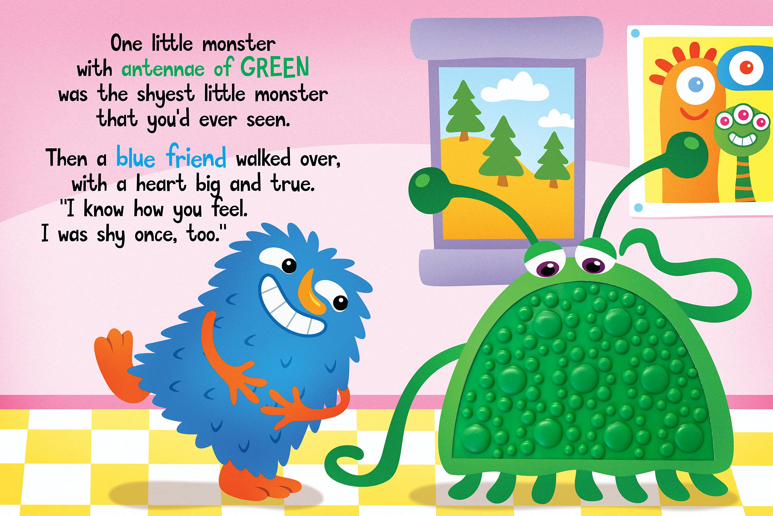 Kindness Monster - Soft Silicone Touch and Feel Sensory Board Book for Babies & Toddlers - Interactive Learning Toy for Early Childhood Development - Perfect for Bedtime Stories & Sensory Play