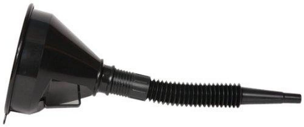 WirthCo 32825 Funnel King Flex Spout Funnel - 1 Quart Capacity, Black - Flexible Spout for Easy Pouring, Ideal for Automotive Fluids, Oils, and DIY Projects