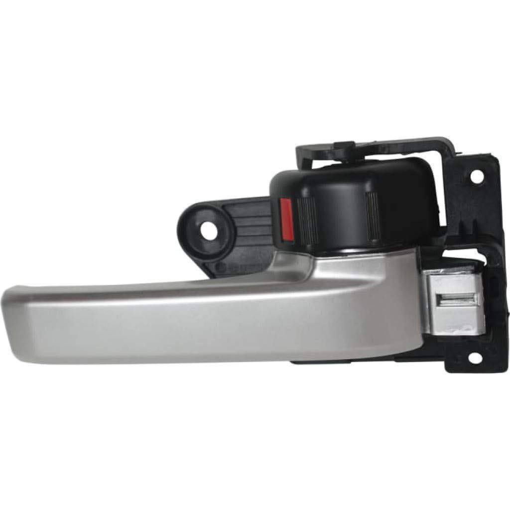 Toyota Tundra Interior Door Handle Front & Rear Passenger Side Silver Lever (2007-2018) with Door Lock Button - Compatible with All Submodels | Replacement Part for Car Door Repair & Upgrade