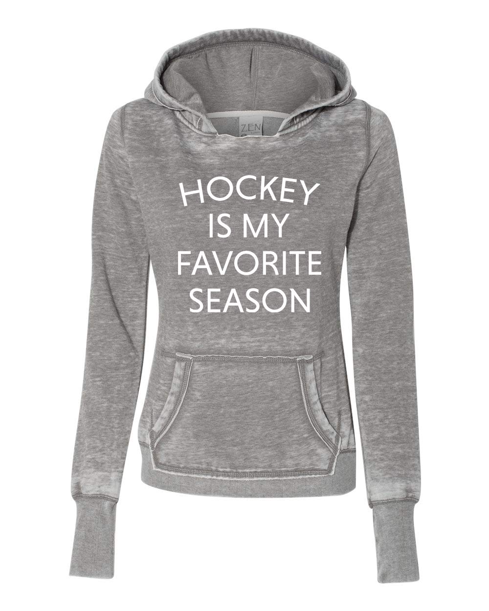 Women's Zen Pullover Fleece Hoodie - Hockey Lover Sweatshirt - Cozy Winter Casual Wear for Sports Fans & Outdoor Activities
