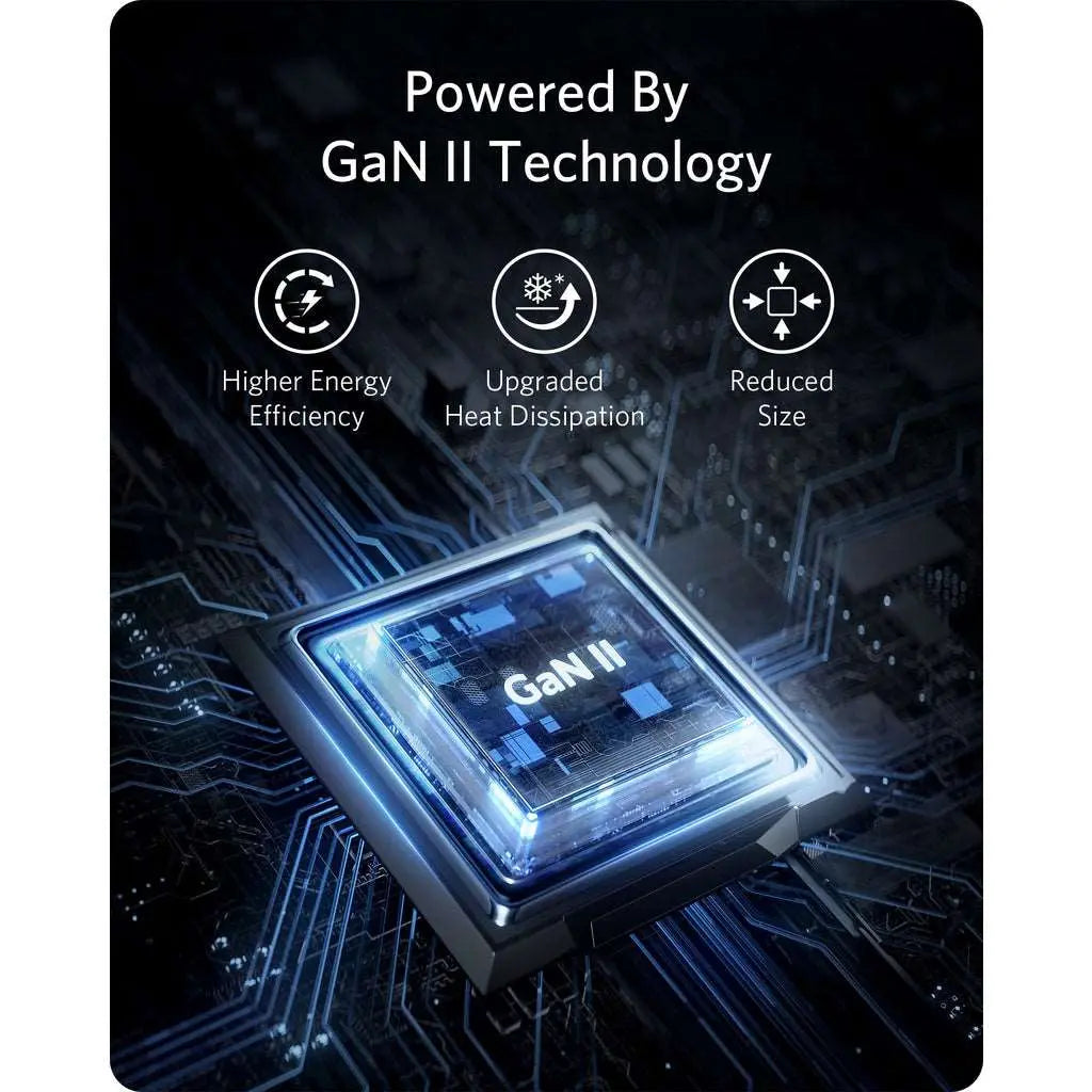 Anker 735 PowerPort 65W USB C Fast Charger (A2667) - Compact GaN II Charger for MacBook, iPhone, iPad, Laptop & More | Perfect for Travel, Office & Home Use
