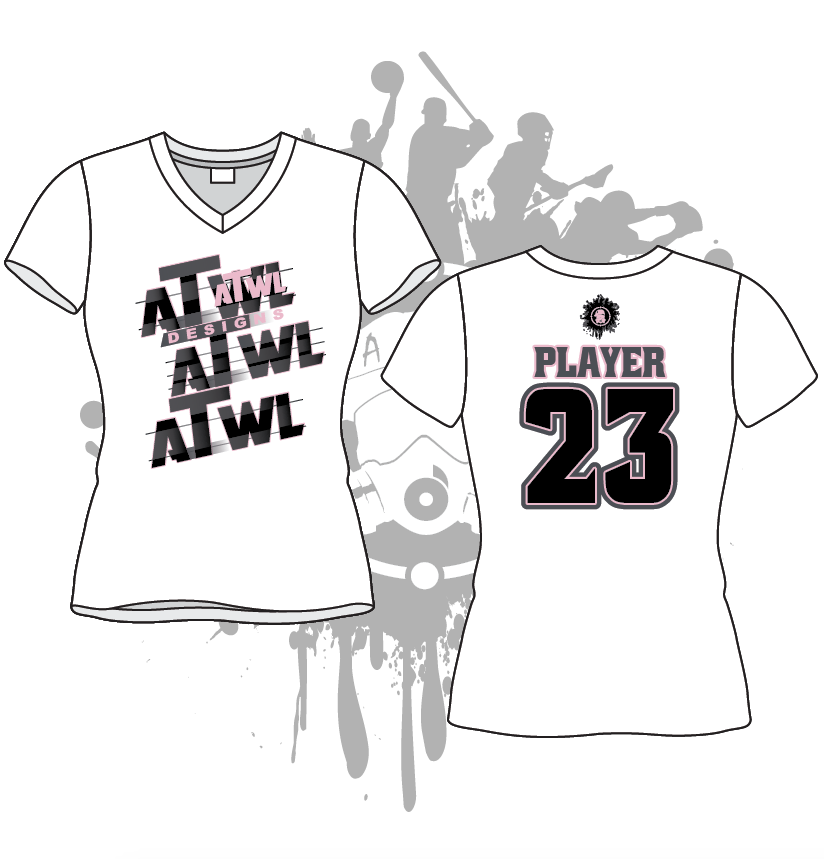 Repeat Design Women's White Sublimation Dye Jersey - Soft Breathable Athletic Top for Running, Yoga & Gym Workouts
