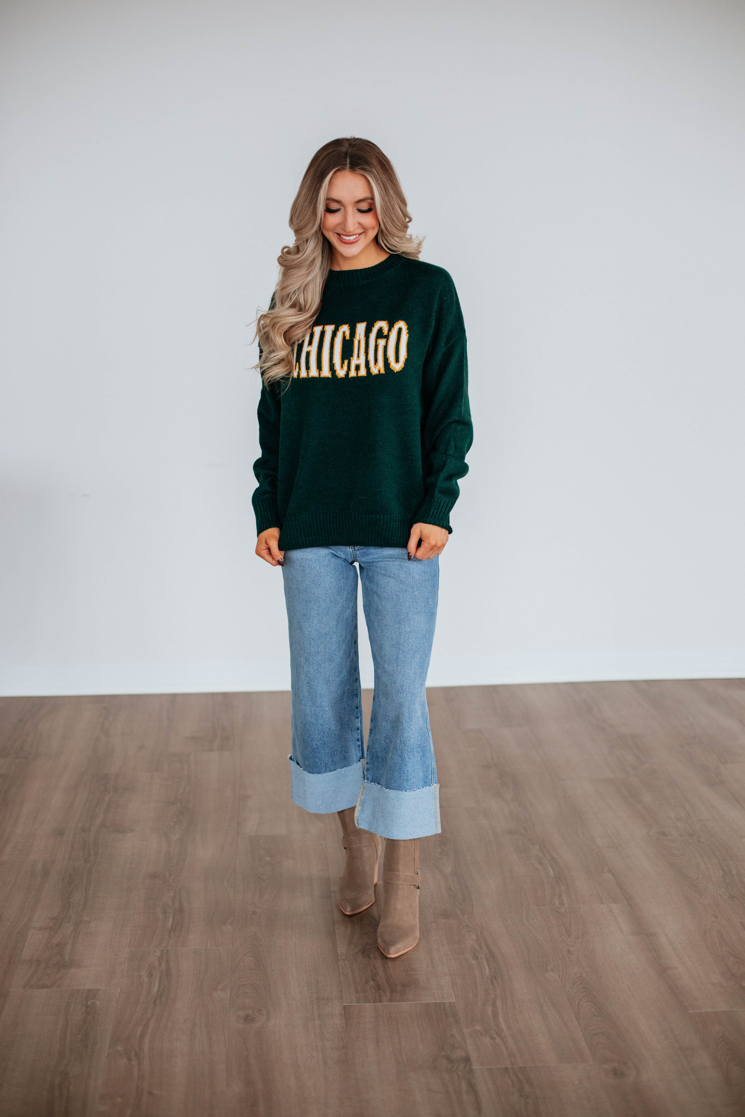 Chicago Knit Sweater for Women - Cozy Cable Knit Pullover Winter Sweater | Perfect for Casual Outfits, Office Wear & Holiday Gatherings