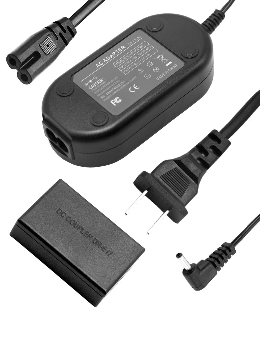 Canon ACK-E17 AC Power Adapter & DR-E17 DC Coupler Charger Kit - Compatible with Canon EOS M3/M5/M6/M6 Mark II Mirrorless Cameras - Perfect for Studio Photography, Continuous Shooting & Video Recording