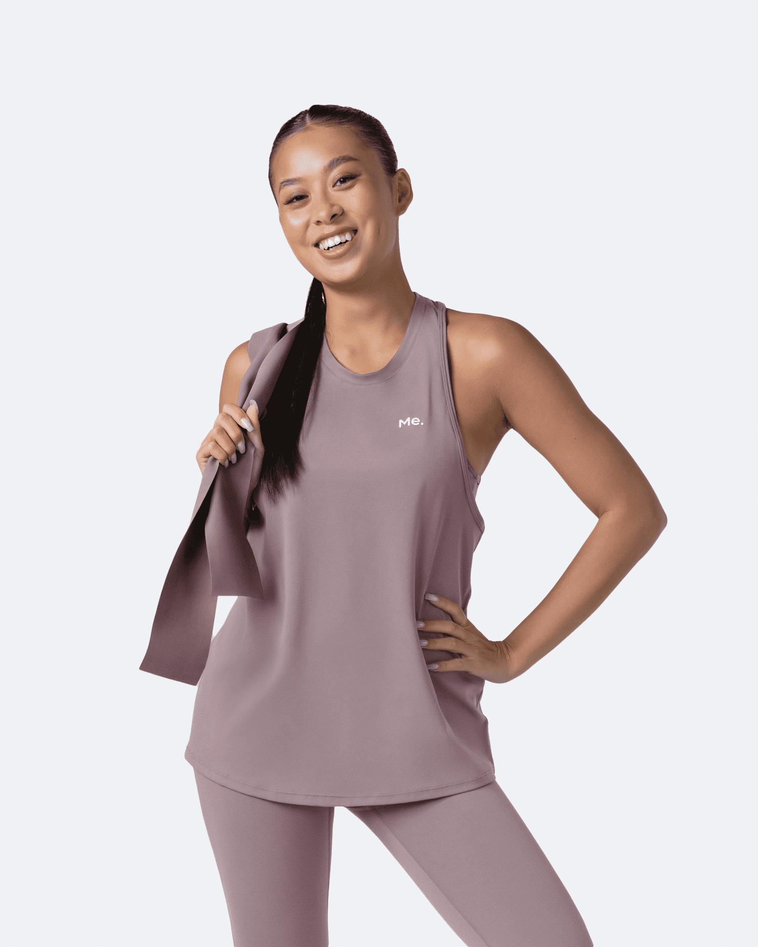 Women's Dusty Pink Tank Top - Soft Breathable Summer Sleeveless Shirt for Casual Wear, Gym & Beach