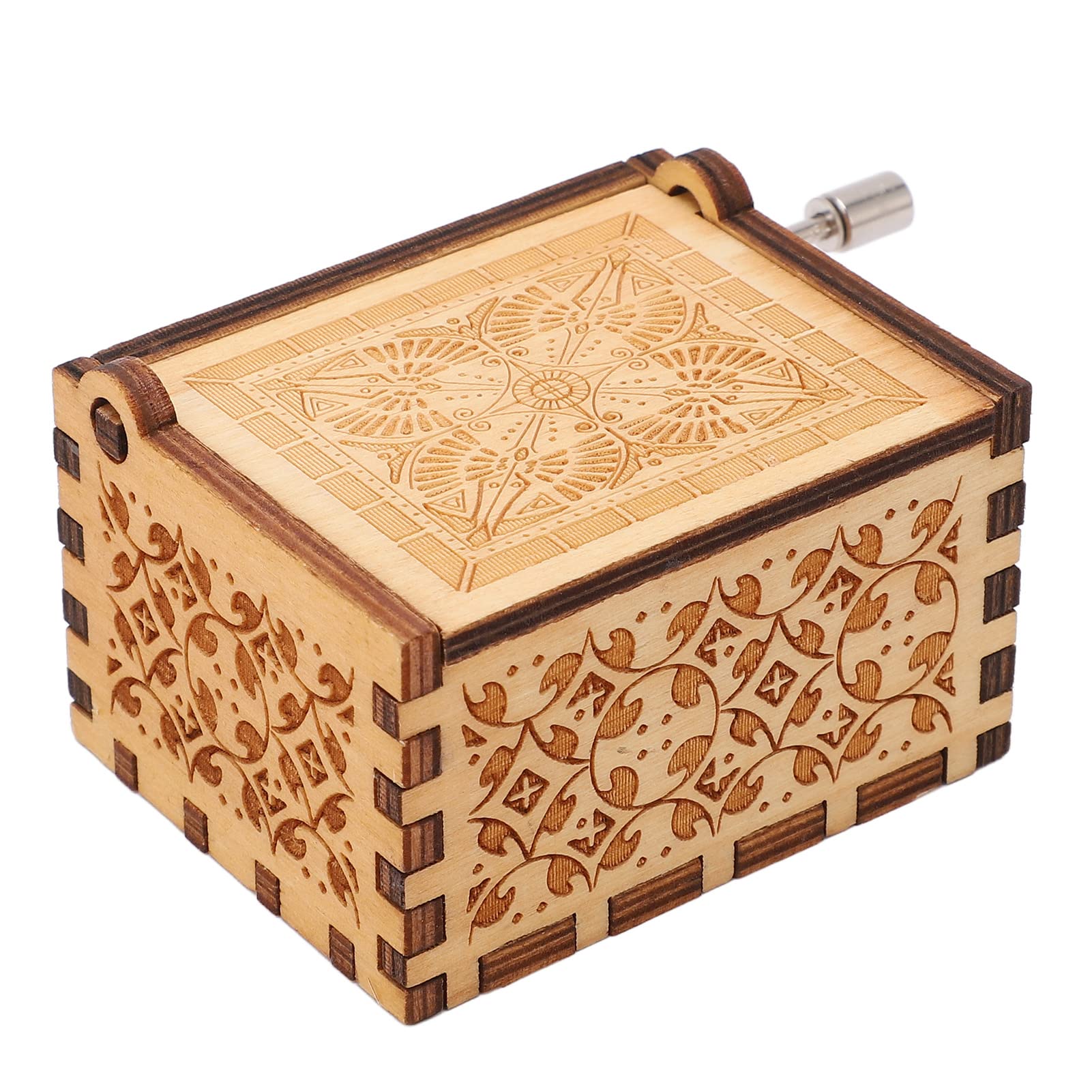 Tgoon Hand-Cranked Wooden Music Box for Kids - Engraved Musical Gift Box for Birthdays, Christmas & Special Occasions | Perfect for Nursery Decor, Baby Showers & Keepsake Memories