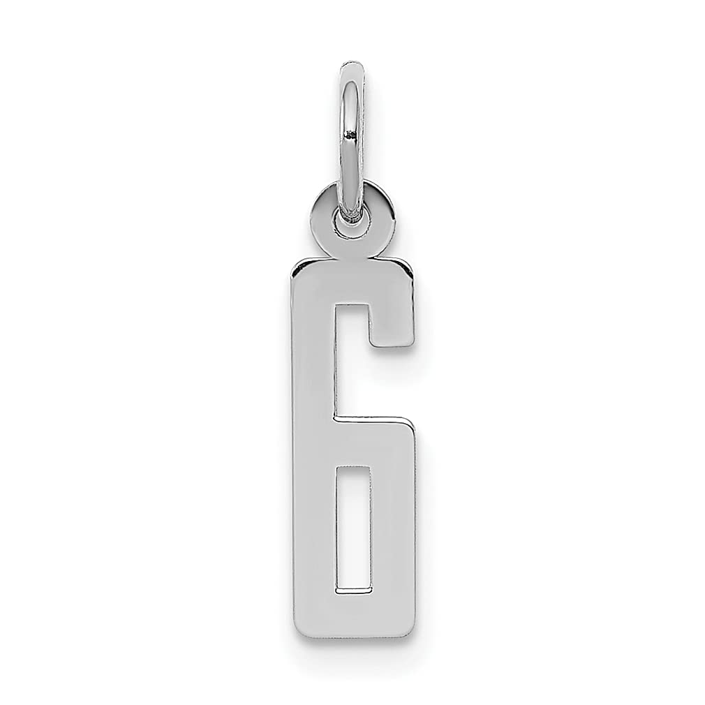 925 Sterling Silver Number 6 Charm Necklace - Elegant Jewelry Gift for Women - Birthday & Anniversary