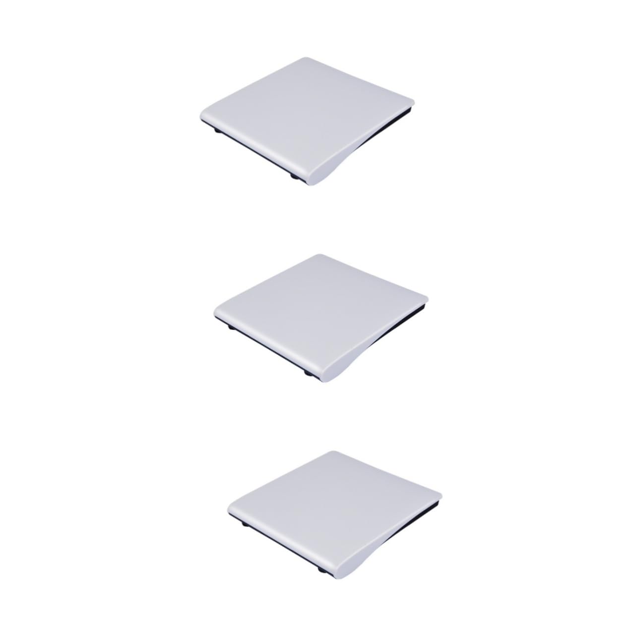 HOMSFOU 3-Pack USB External DVD Drive for Laptop Computer - Portable CD/DVD RW Burner for Windows PC & Mac - White External Optical Drive for Data Transfer, Movies, Software Installation & Backup