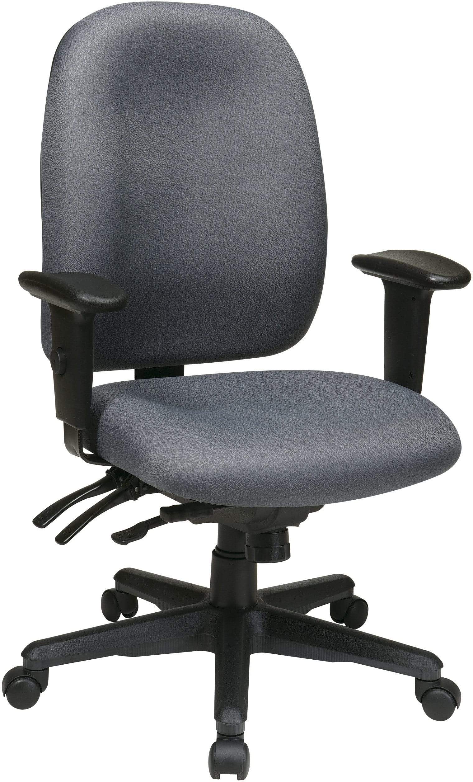 Office Star Work Smart™ Multi-Function Ergonomic Office Chair with Adjustable Height & Lumbar Support - Perfect for Home Office, Gaming & Computer Workstations [43819]