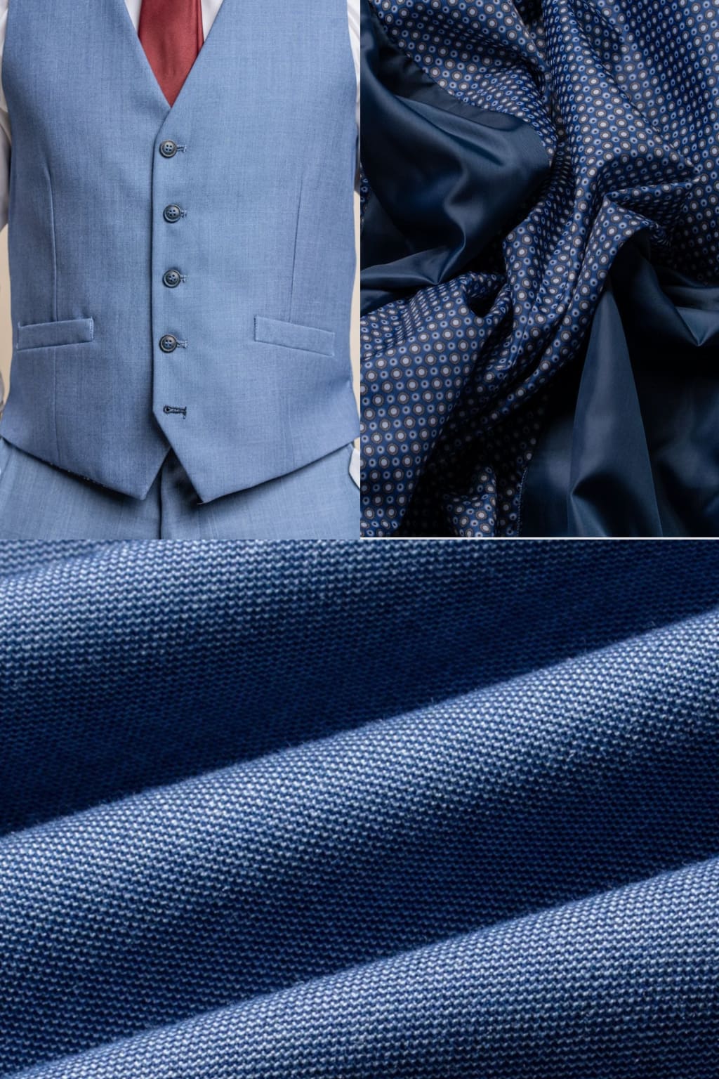 Cavani Blue Jay Sky Blue Waistcoat for Men | Elegant Formal Vest for Weddings, Business & Special Occasions