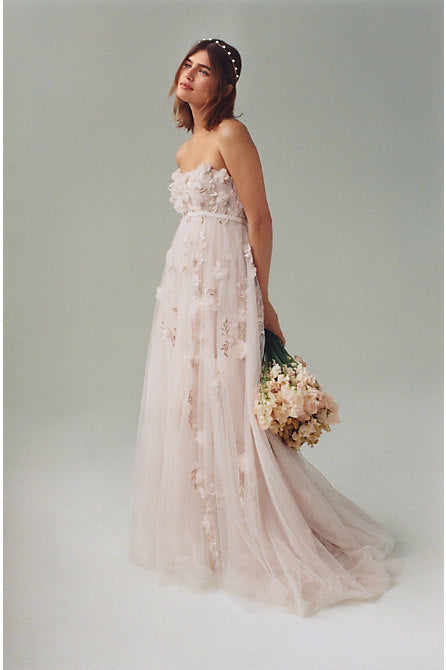 BHLDN Wtoo Tippi Wedding Gown - Elegant Lace Bridal Dress for Bride, Perfect for Beach, Garden & Outdoor Ceremonies
