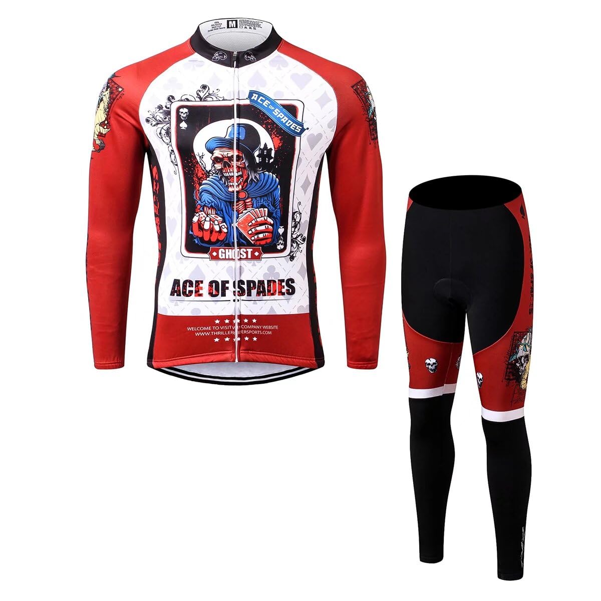 Men's Ace of Spades Mountain Bike Jersey - Breathable Short Sleeve Cycling Shirt for Outdoor Sports & Trail Riding | Perfect for Mountain Biking, Road Cycling & Adventure Racing