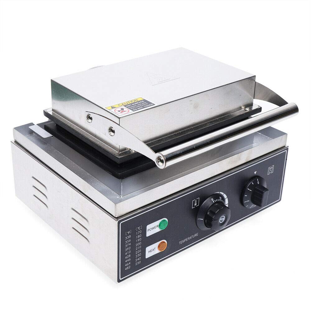 Commercial Waffle Corn Dog Maker - 110V 1500W Electric Hot Dog Press Machine with 5 Non-Stick Plates for Crispy Baking | Perfect for Food Trucks, Carnivals & Home Breakfast