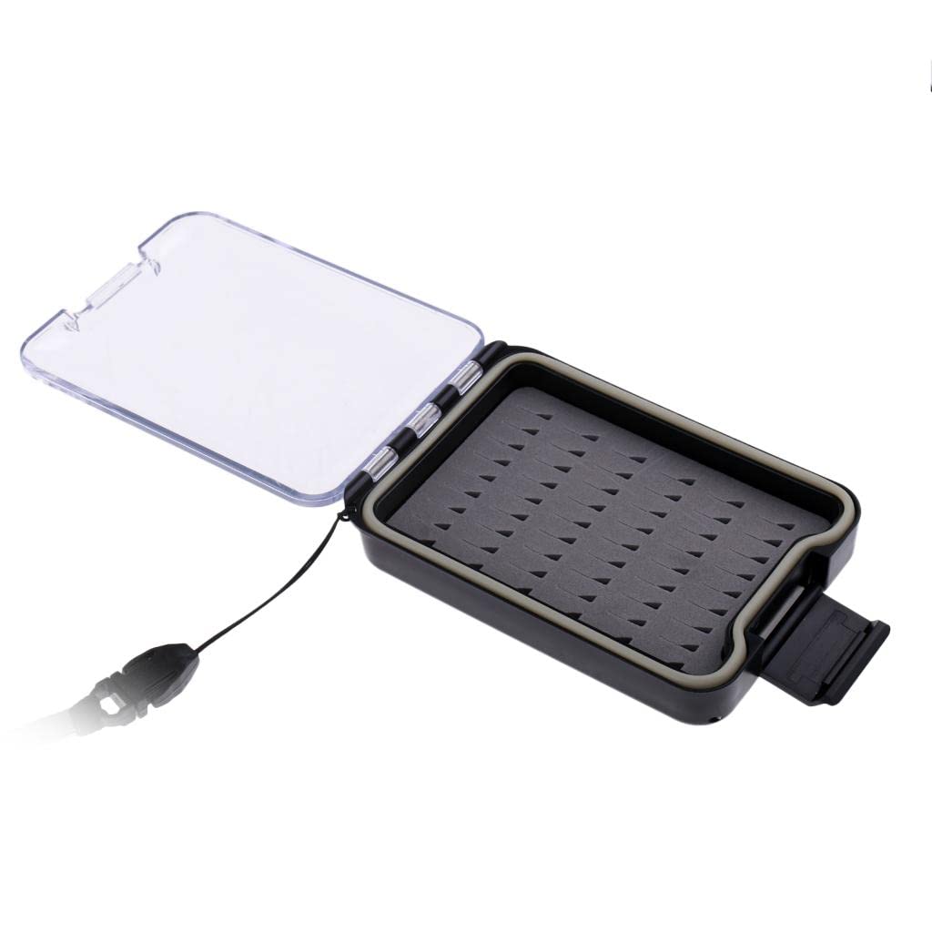 Ubersweet® Waterproof Fly Fishing Box with Easy Grip Foam - Organize Dry/Wet Flies, Nymphs & Streamers - Perfect for Trout, Bass & Saltwater Fishing Gear Storage
