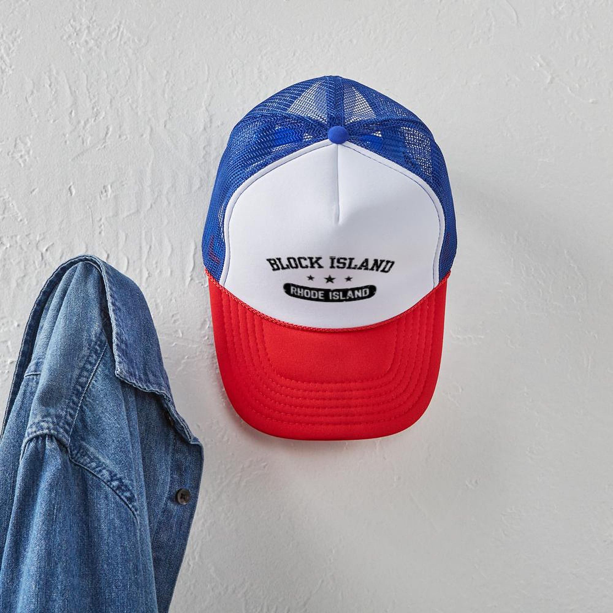 Block Island Adjustable Snapback Trucker Hat for Men & Women - Stylish & Comfortable Baseball Cap for Outdoor Activities, Travel, and Casual Wear
