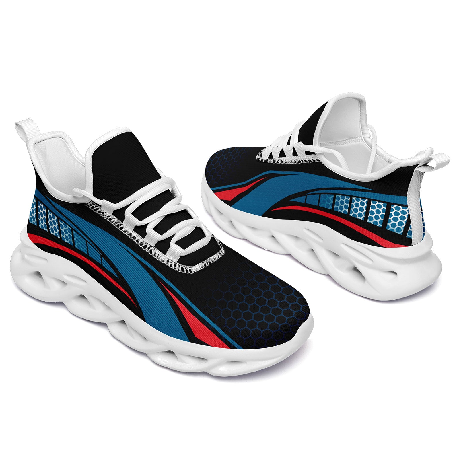 Custom Maxsoul Personalized Sneakers for Men & Women - Lightweight Comfortable Walking Shoes FN003 E025022 (Size 16) - Perfect for Running, Gym Workouts & Casual Wear