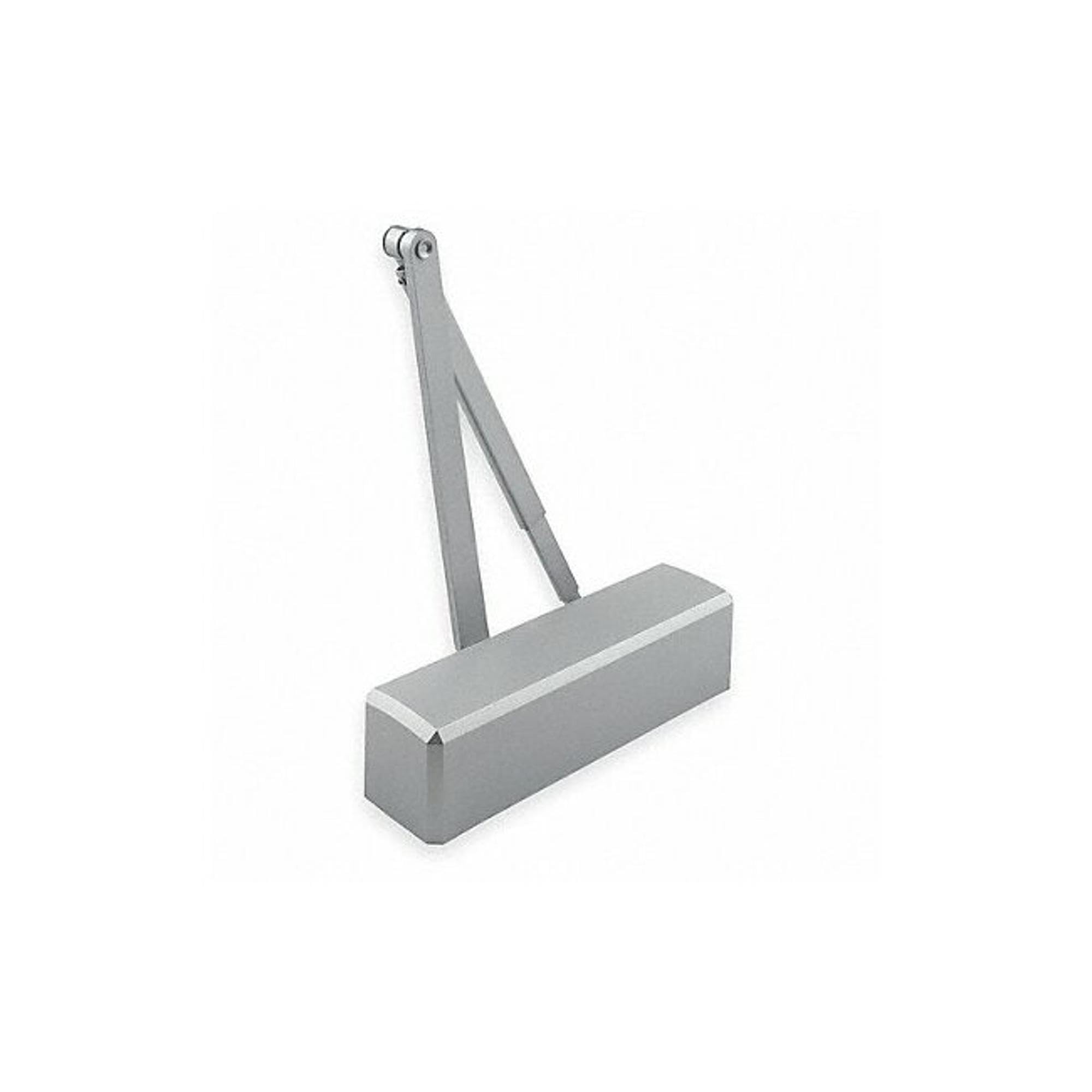 Stanley QDC300 Commercial Door Closer - Heavy Duty Non-Hold Open Tri-Packed Arm, Painted Aluminum Finish with Sex Nut (No Cover Included) - Ideal for Office Buildings, Schools, and Retail Stores
