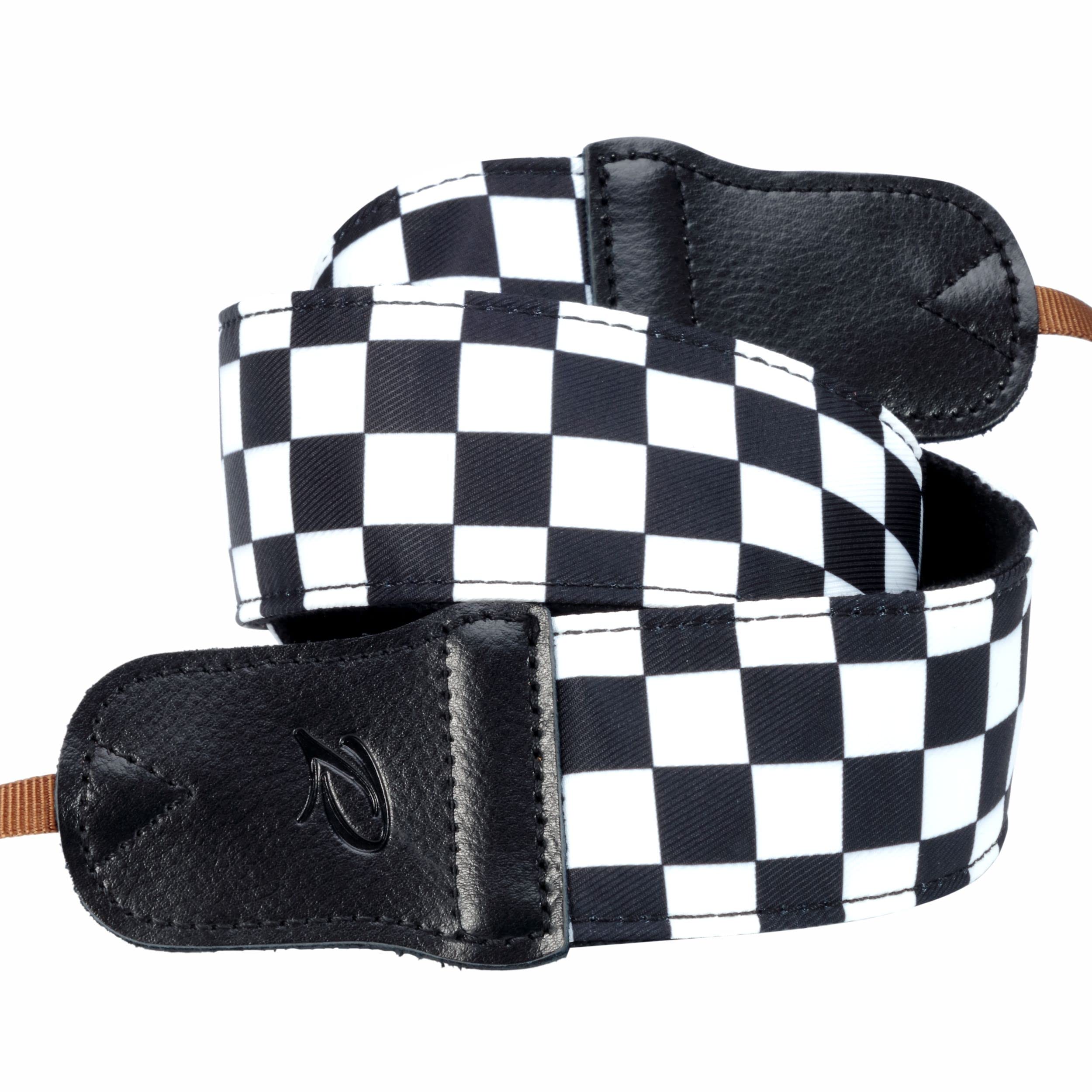 **Padwa Lifestyle Black & White Plaid Camera Strap – 2