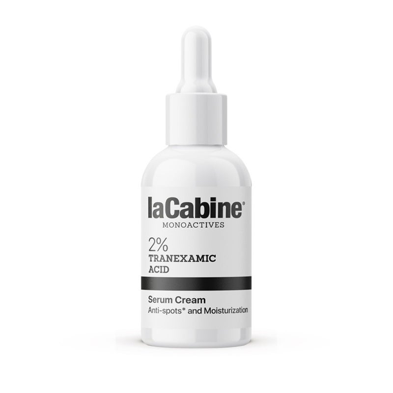 LaCabine Monoactives 2% Tranexamic Acid Serum Cream - 2-in-1 Anti-Spot & Moisturizing Treatment for All Skin Types (30ml) | Brightens Dark Spots & Hydrates Skin | Perfect for Daily Skincare Routine & Hyperpigmentation Care